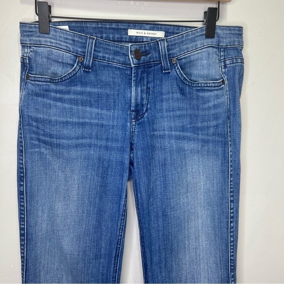Rich + Skinny Flare Leg Jeans Medium Wash Size 28 - Picture 5 of 15